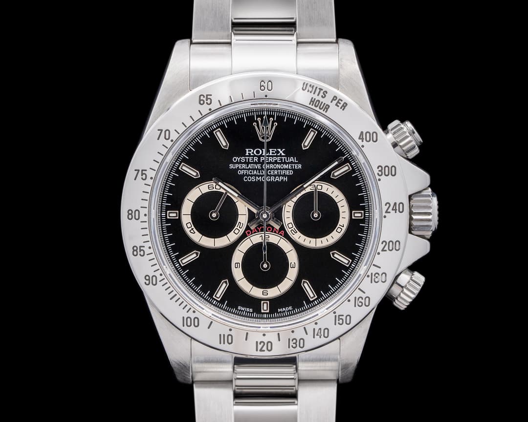 Rolex 16520 Daytona Zenith SS Black Dial