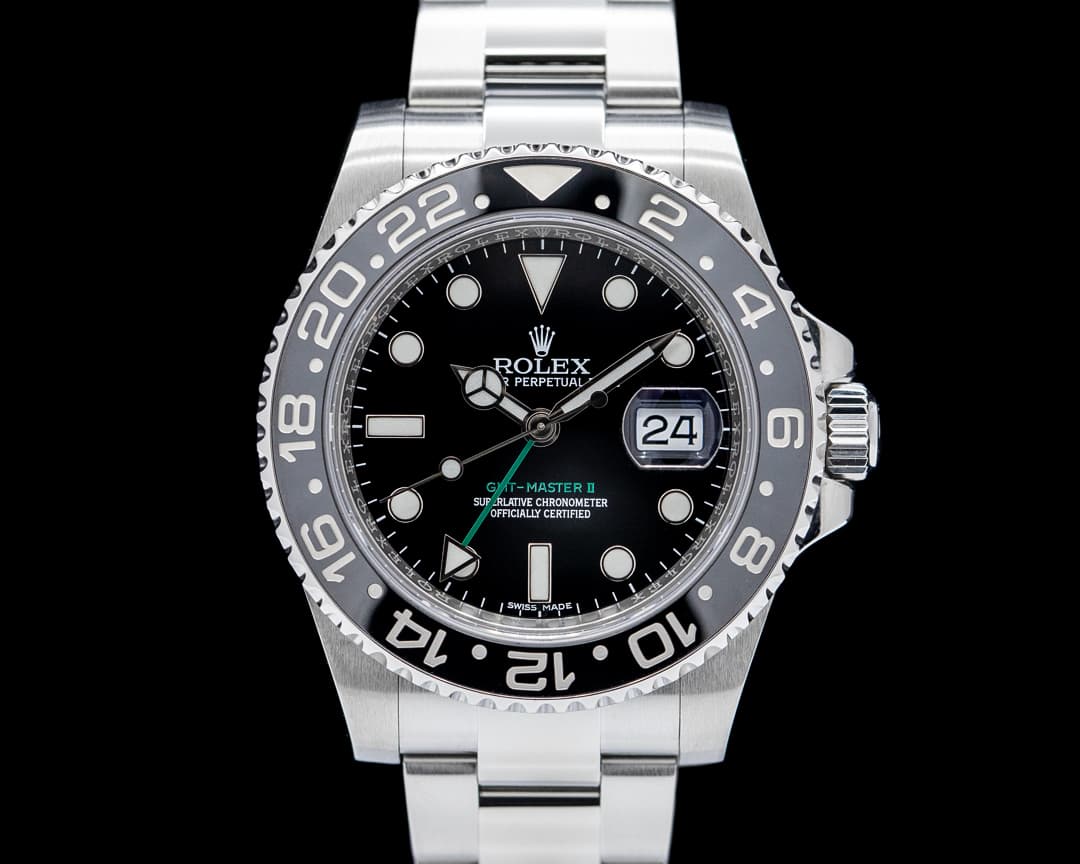 Rolex 116710LN GMT-Master II Ceramic SS Black Dial