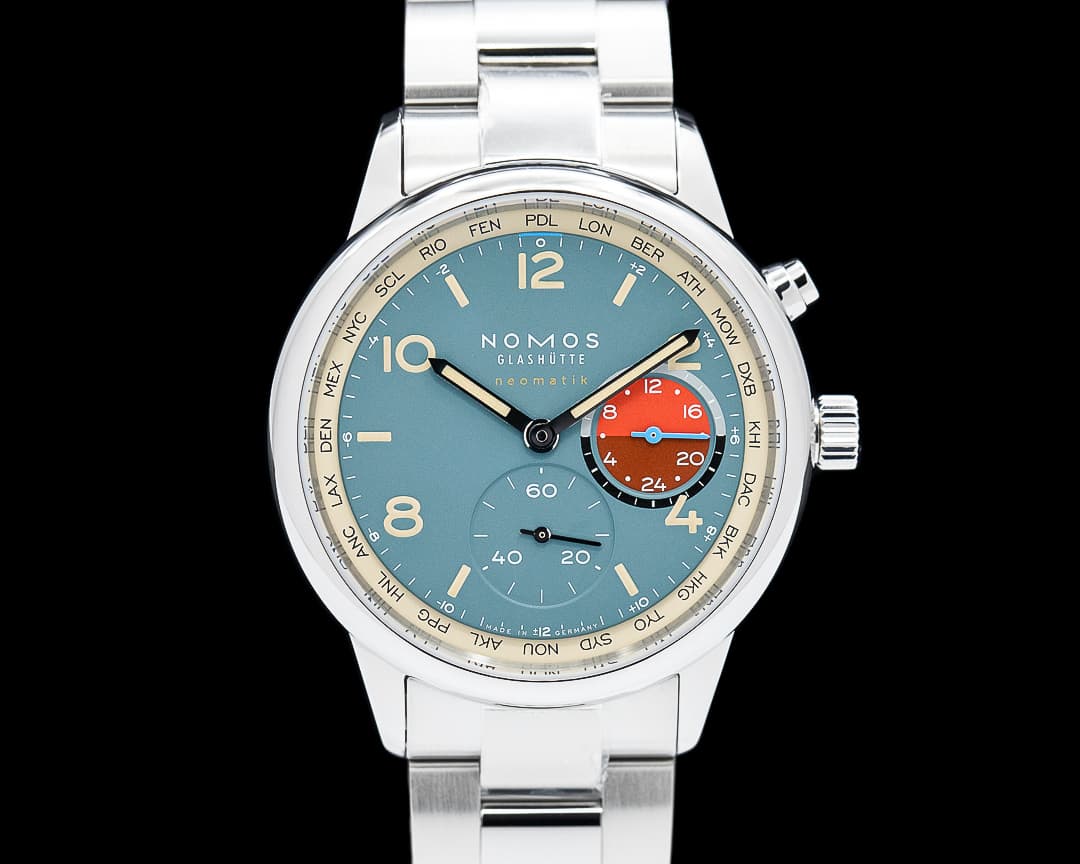 Nomos 790.S4 Club Sport Neomatik Worldtimer SS Blue Dial 2025 UNWORN LIMITED
