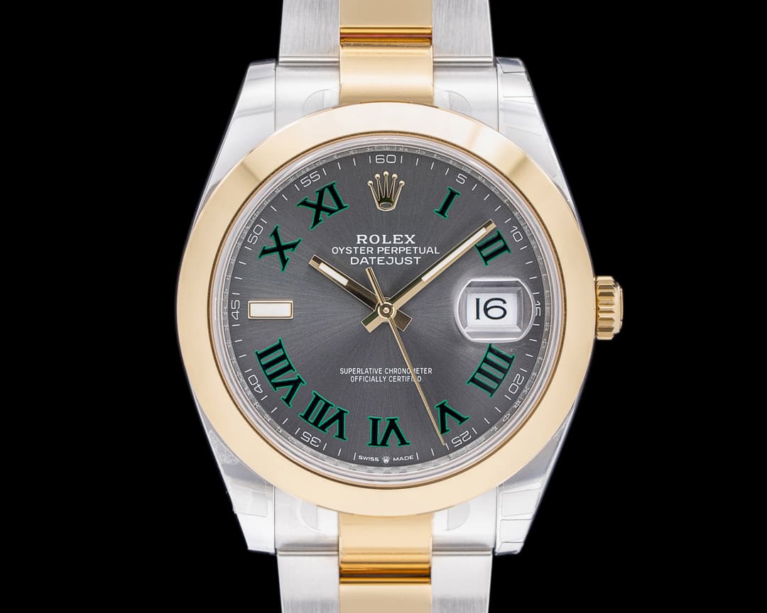Rolex 126303 Datejust 41 Wimbledon Oystersteel / 18K YG Gray Roman Dial 2025