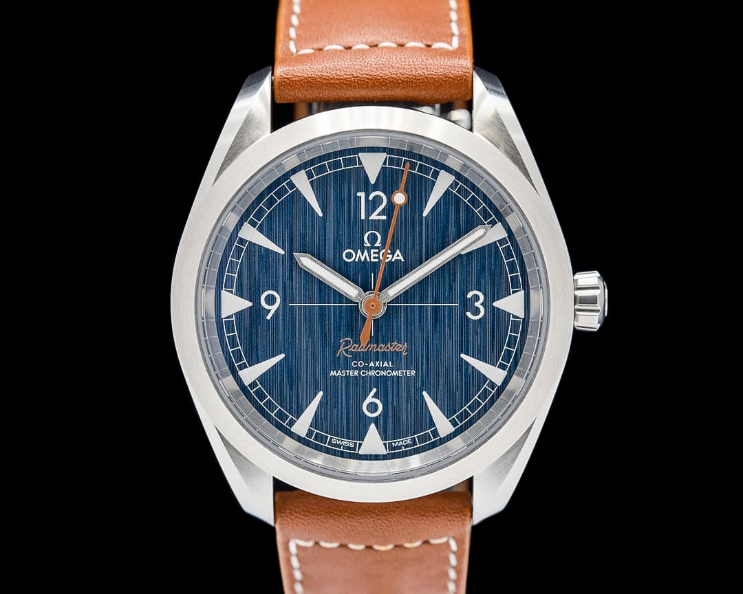 Omega Seamaster Railmaster SS Blue Jeans Dial