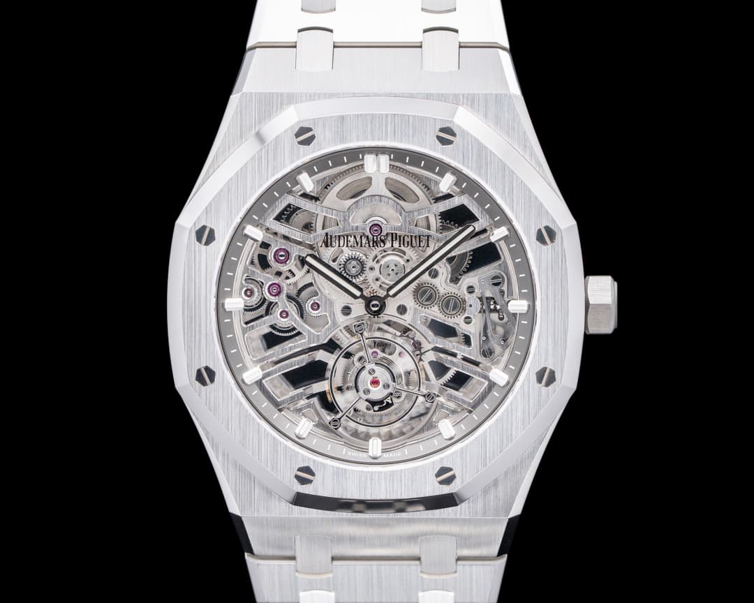 Audemars Piguet 26735ST Royal Oak Flying Tourbillon SS Skeleton Dial UNWORN