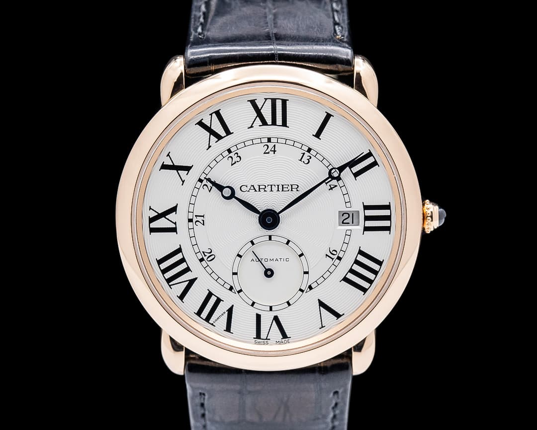 Cartier W6801005 Ronde Louis Cartier 18K Rose Gold White Dial