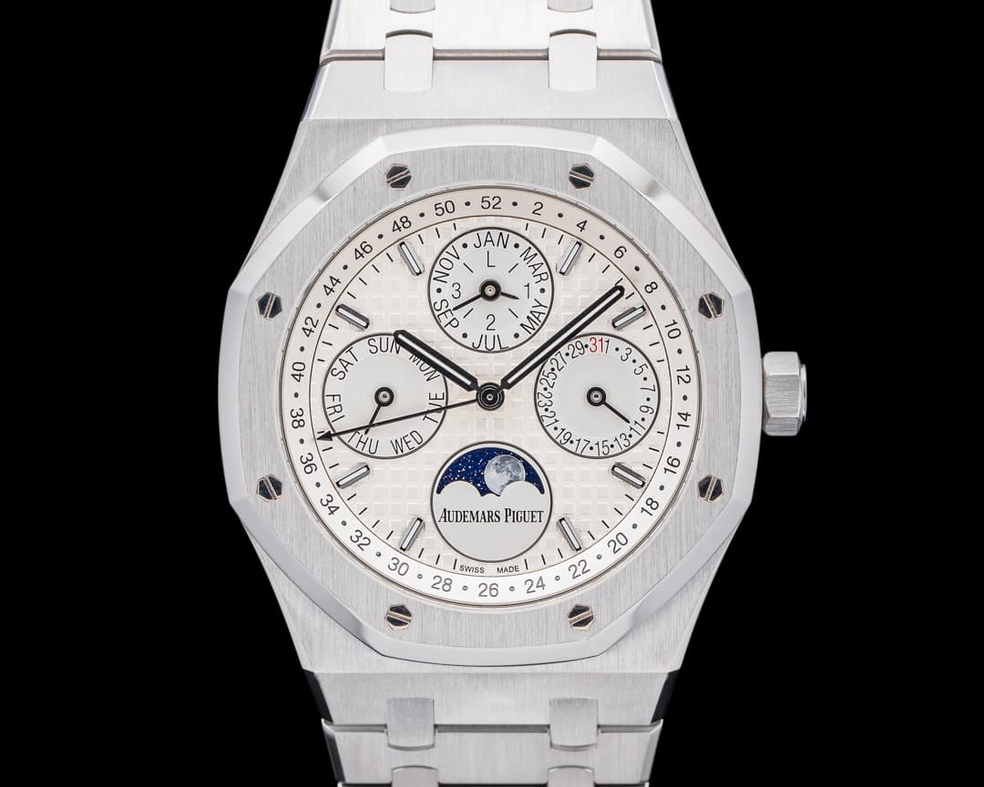 Audemars Piguet 26574ST.OO.1220ST.01 Royal Oak Perpetual Calendar SS Silver Dial