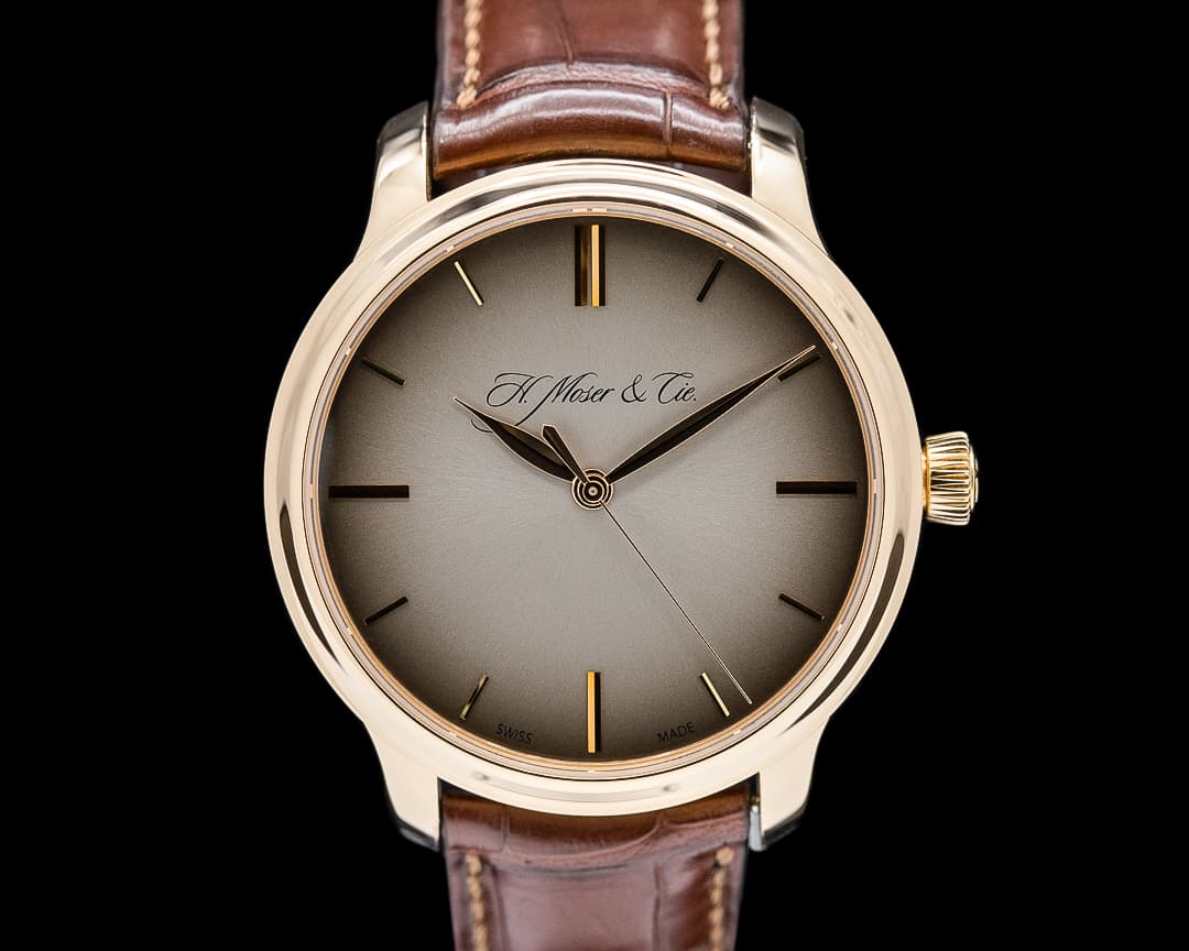 H. Moser & Cie. Endeavour Centre Seconds 18K Rose Gold Silver Dial
