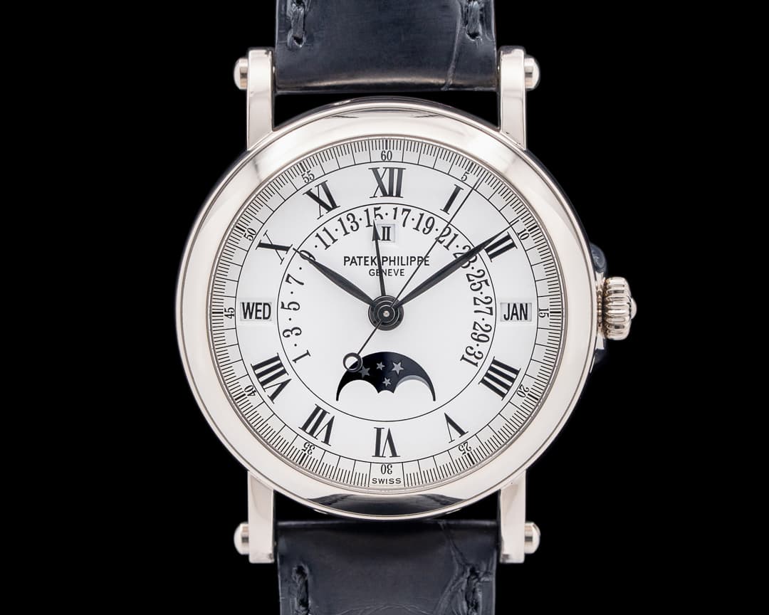 Patek Philippe 5059G-001 Perpetual Calendar Retrograde 18K White Gold White Dial