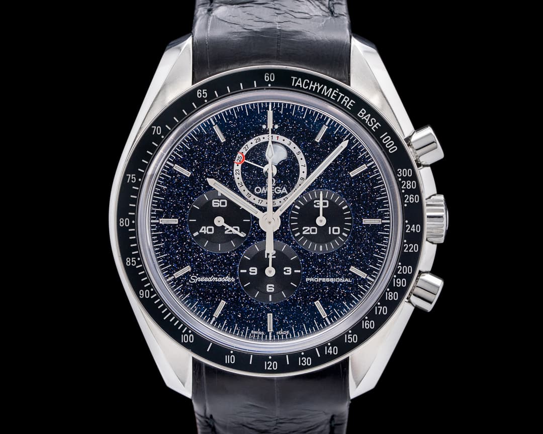 Omega 311.30.44.32.01.001 Speedmaster Moonphase SS Aventurine Dial