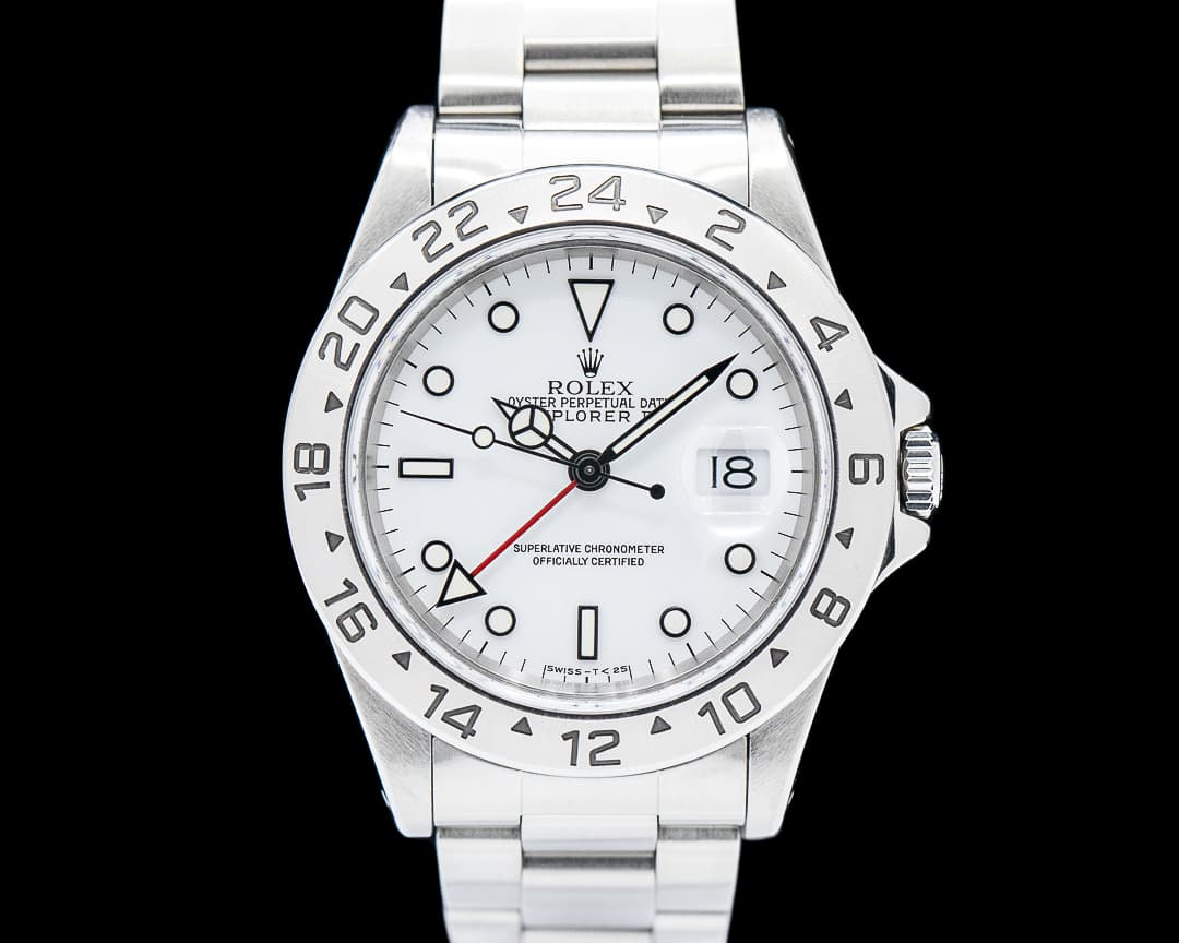 Rolex 16570 Explorer II SS White Dial Circa. 1995