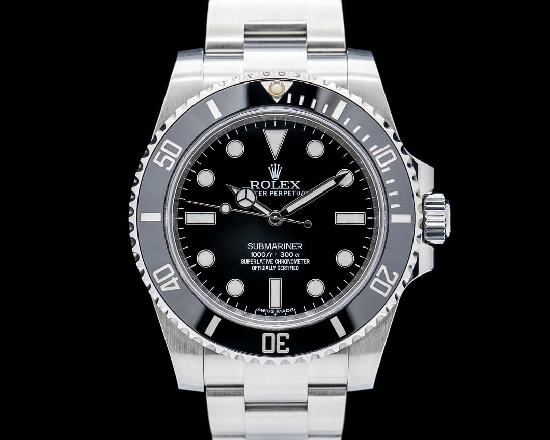 Rolex 114060 Submariner Ceramic Bezel SS Black Dial