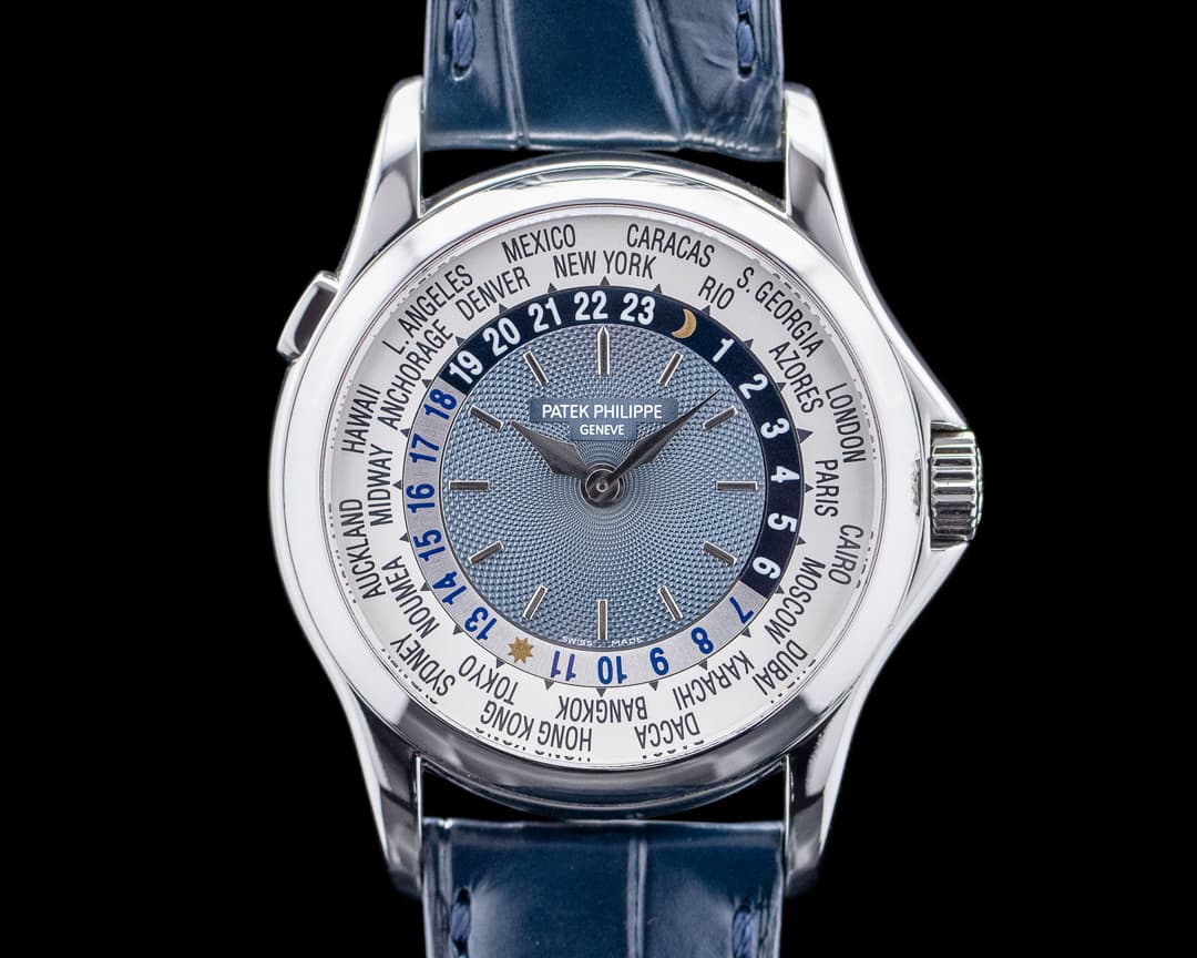 Patek Philippe 5110P World Time Platinum Blue Dial