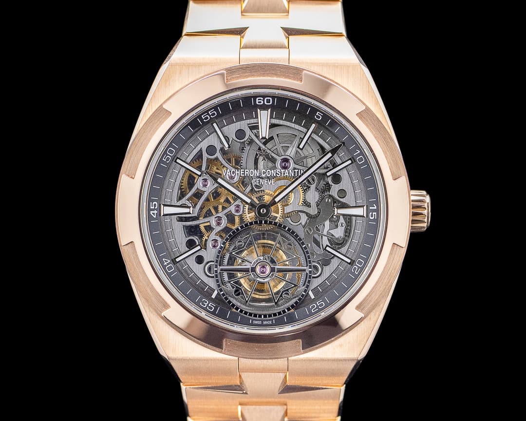 Vacheron Constantin 6000V/210R-B934 Overseas Tourbillon 18K Pink Gold Skeleton Dial 2024