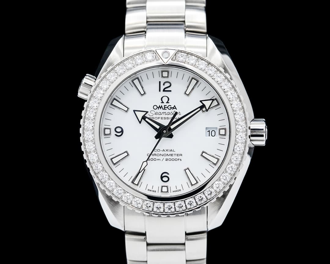 Omega 232.18.42.21.04.001 Seamaster Planet Ocean 600M SS White Diamond Dial