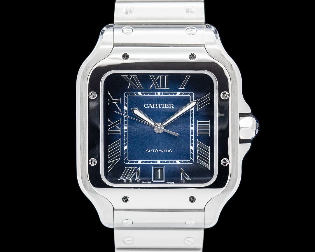 Cartier WSSA0071 Santos de Cartier SS Blue Dial 2024