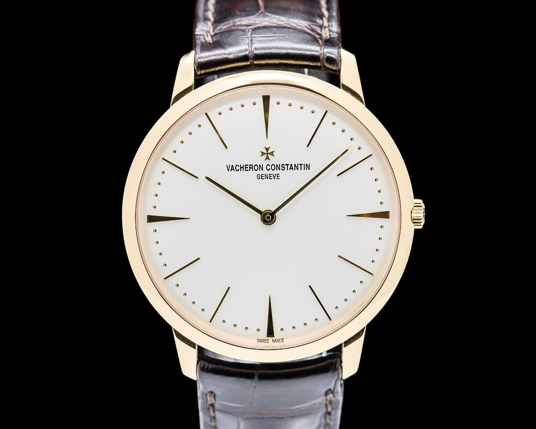 Vacheron Constantin 81180 Patrimony Manual Wind 18K Yellow Gold Silver Dial