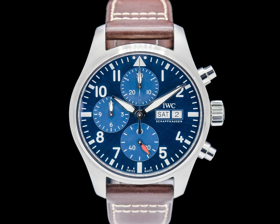 IWC IW388101 Pilot's Watch Chronograph 41MM SS Blue Dial