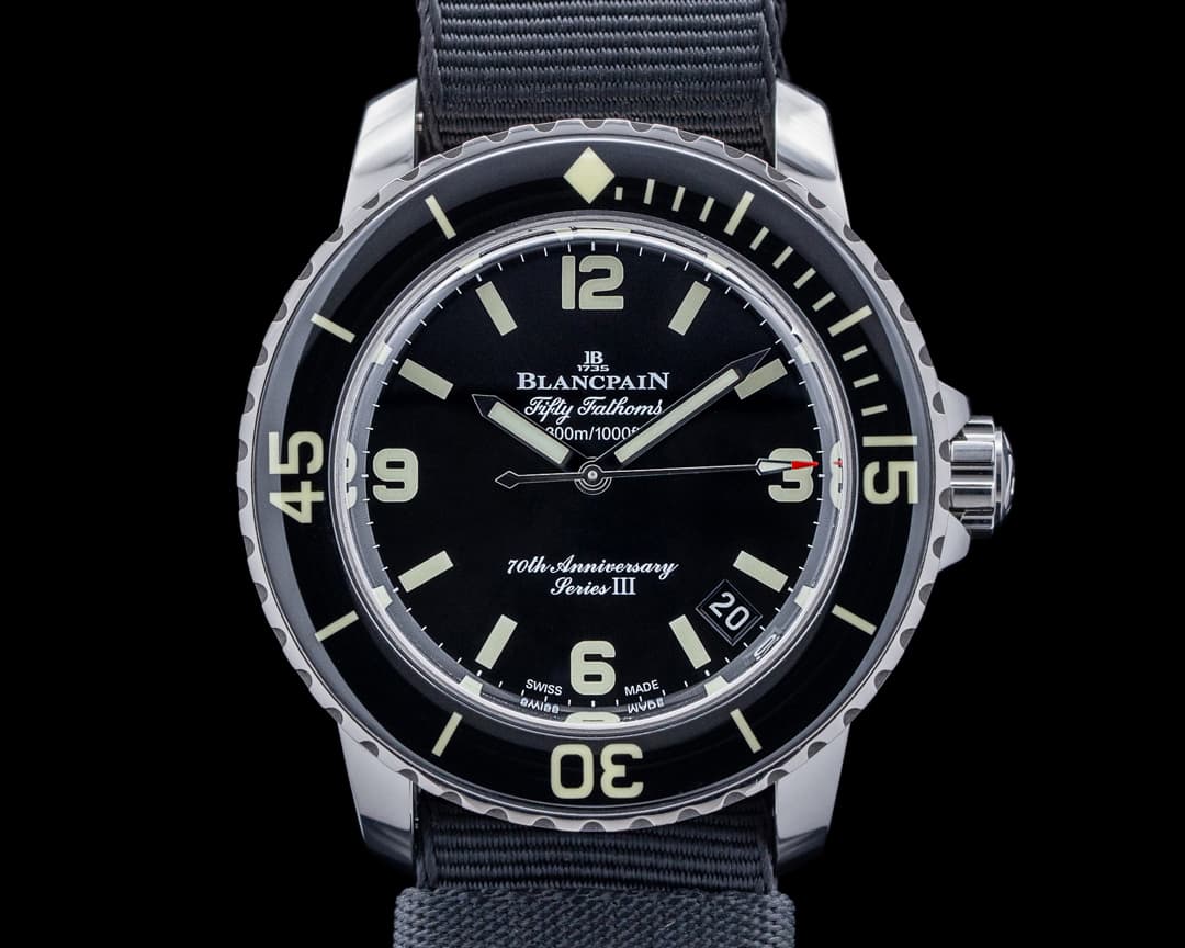 Blancpain 5010C-11-30-Fifty Fathoms 70th Anniversary Series III LIMITED Black Dial