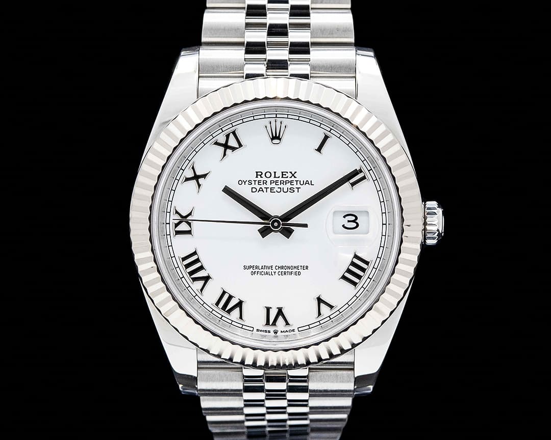 Rolex 126334 Datejust 41 SS / 18K White Gold White Dial