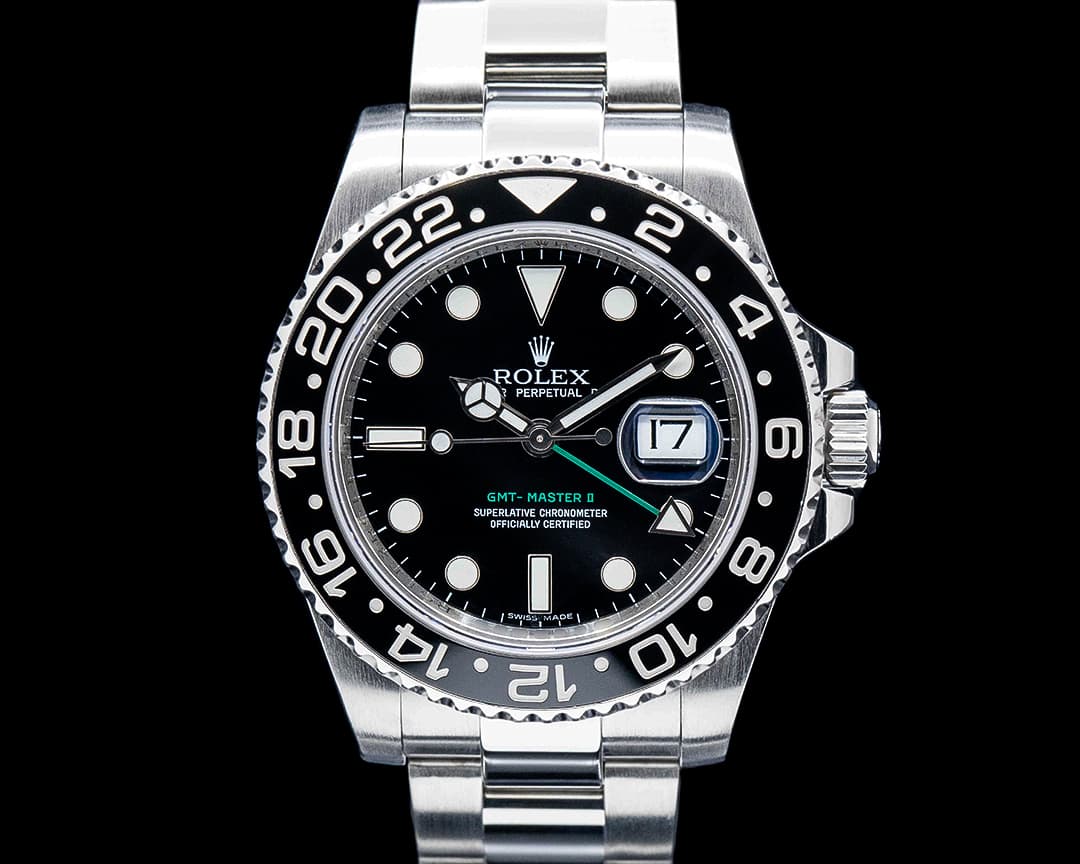 Rolex 116710LN GMT-Master II Ceramic SS Black Dial