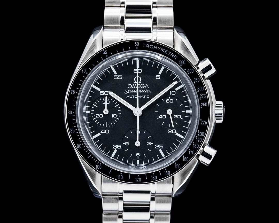 Omega 351.05.000 Speedmaster Reduced Stainless Steel Black Dial
