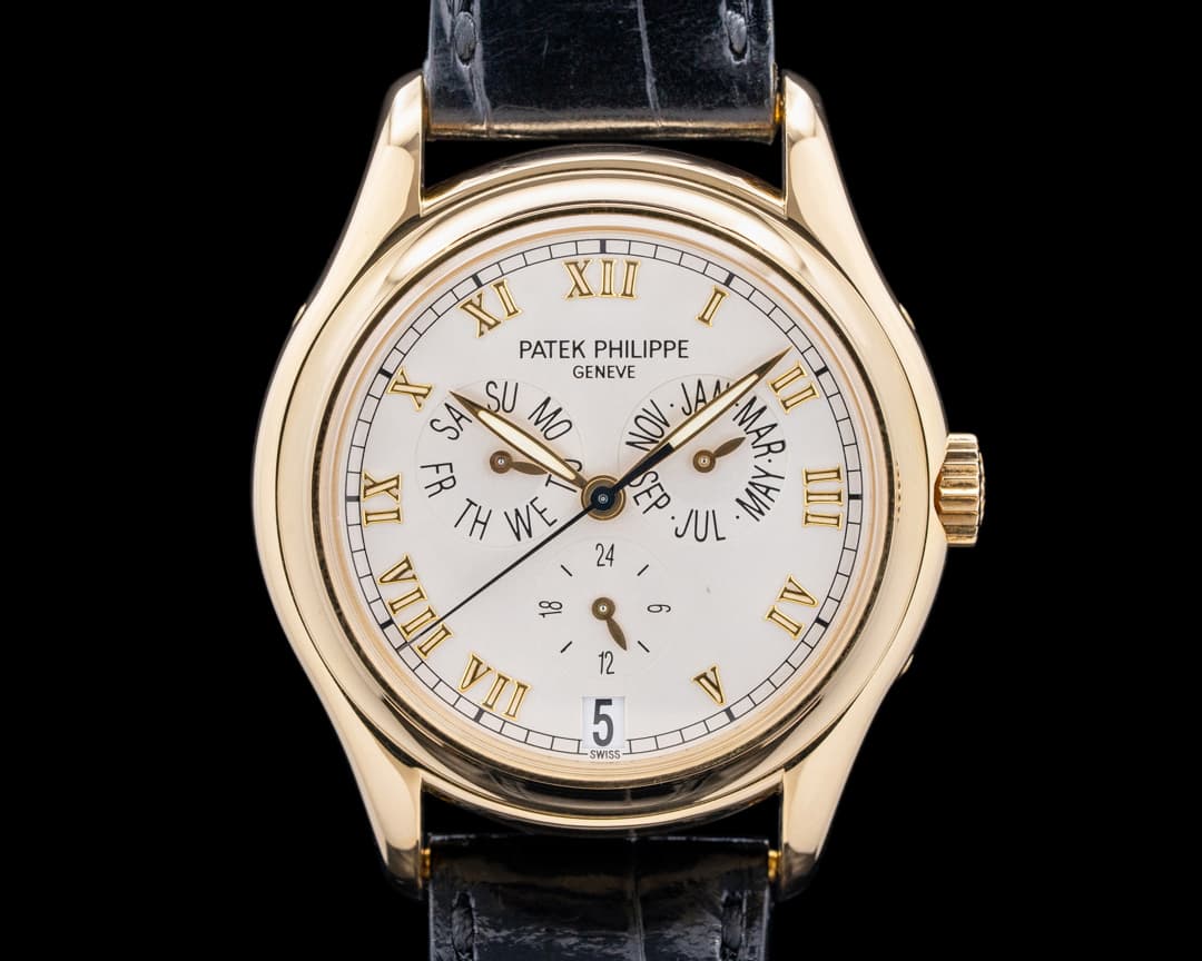 Patek Philippe 5035J Annual Calendar 18K Yellow Gold Silver Dial