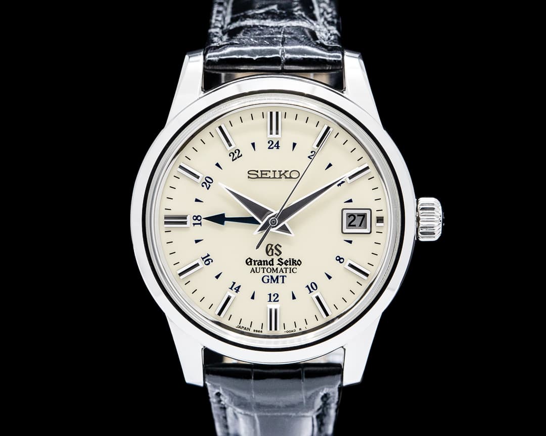Grand Seiko SBGM021 Automatic Hi Beat 36000 GMT SS Cream Dial