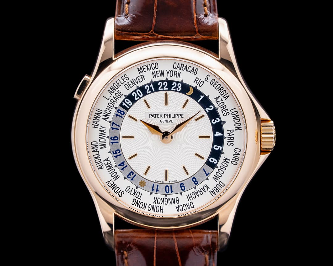 Patek Philippe 5110R-001 World Time 18K Rose Gold Silver Dial