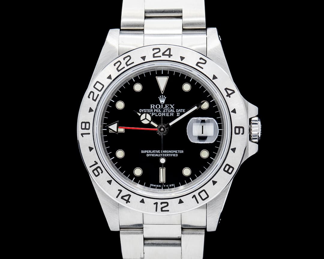 Rolex 16570 Explorer II SS Black Dial Circa. 1991