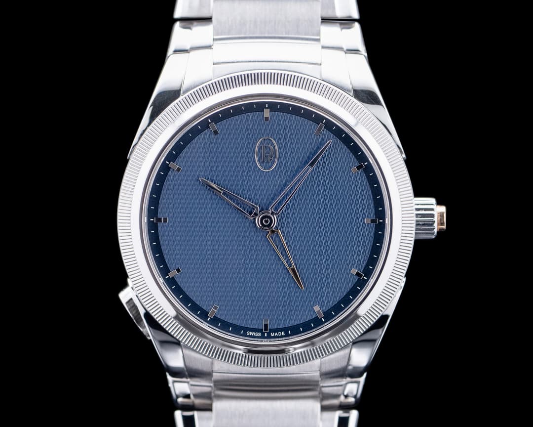Parmigiani PFC905 Tonda PF GMT Rattrapante SS Blue Dial
