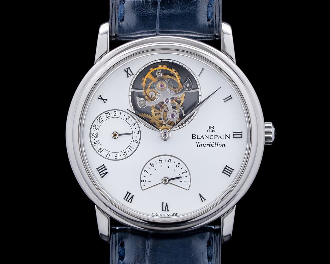 Blancpain 0023 Villeret Flying Tourbillon Platinum White Dial