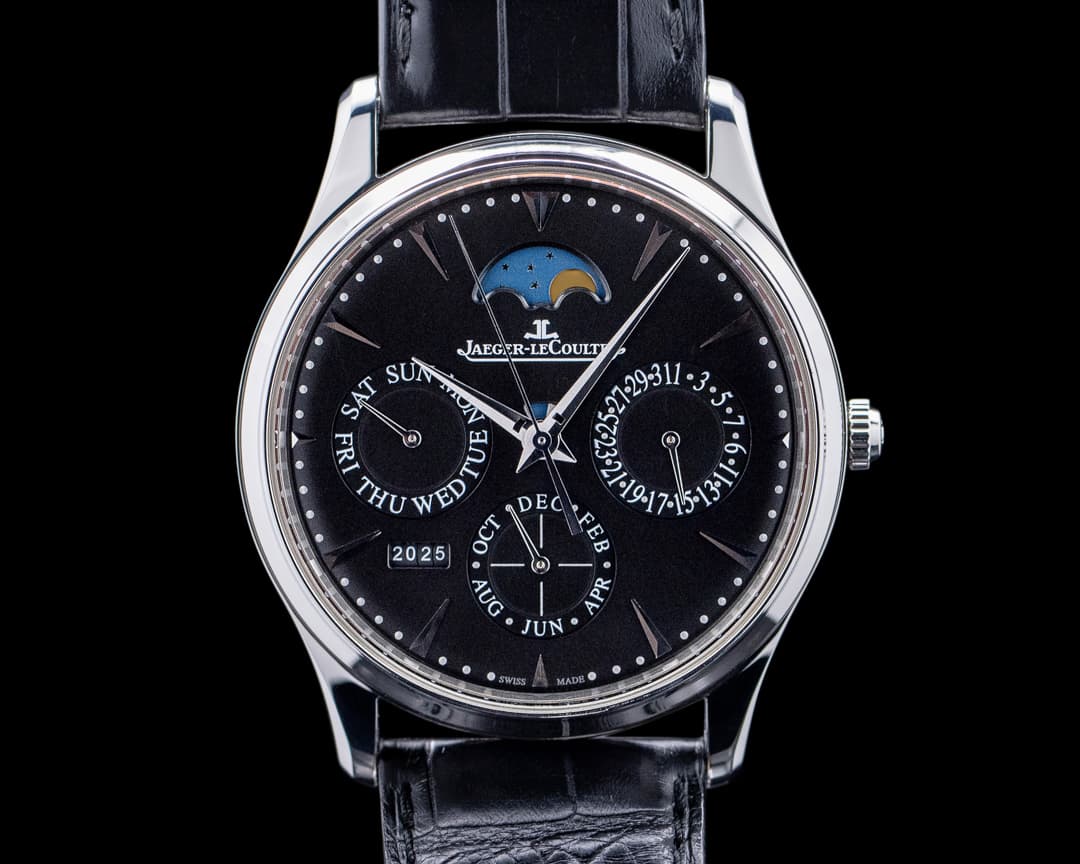 Jaeger LeCoultre Q1308470 Master Ultra Thin Perpetual SS Black Dial