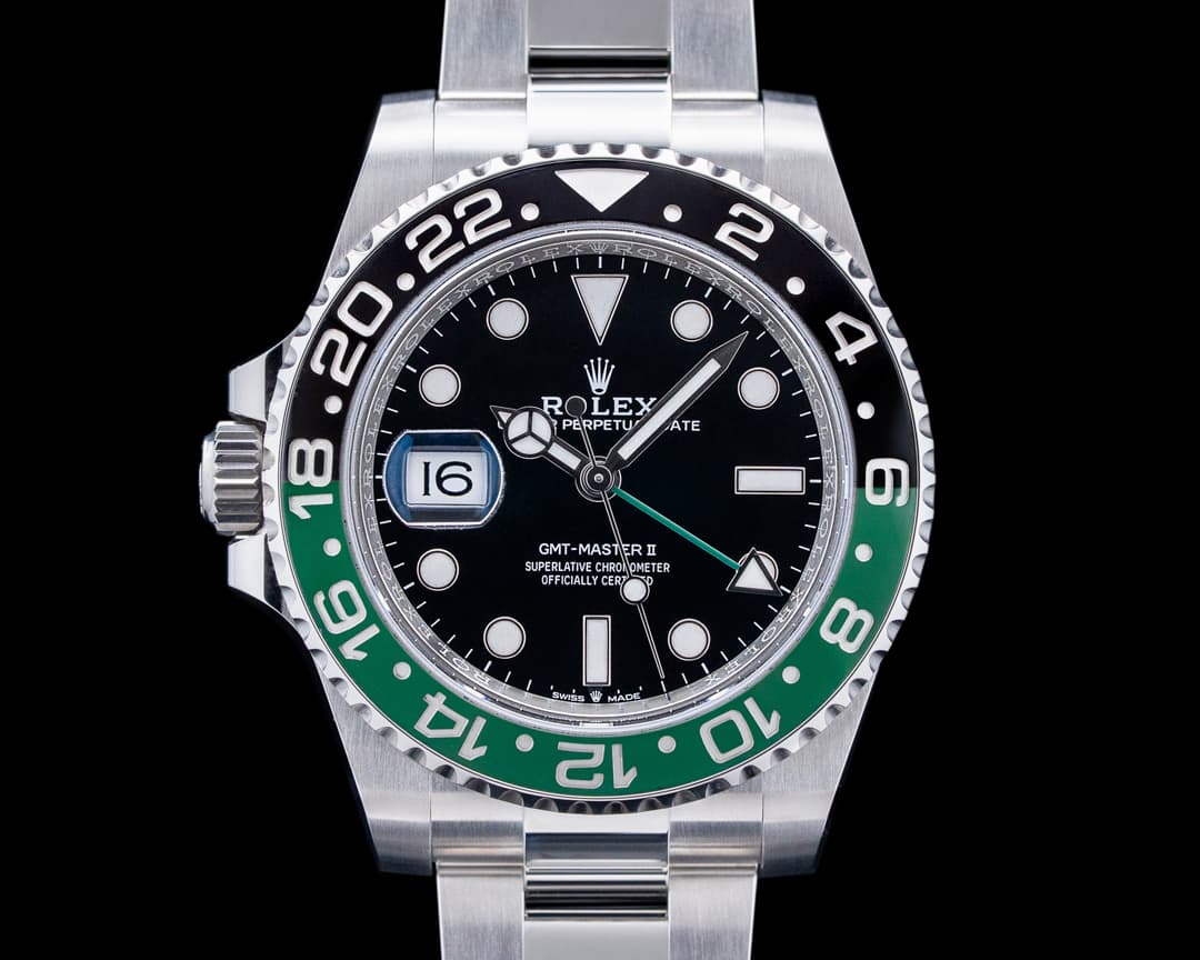 Rolex 126720VTNR GMT-Master II "Sprite" SS Black Dial