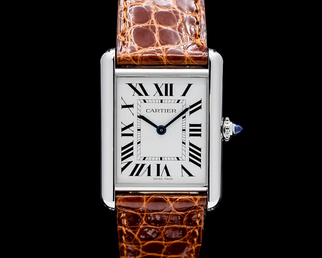 Cartier WSTA0059 Tank Must Solarbeat SS Silver Dial