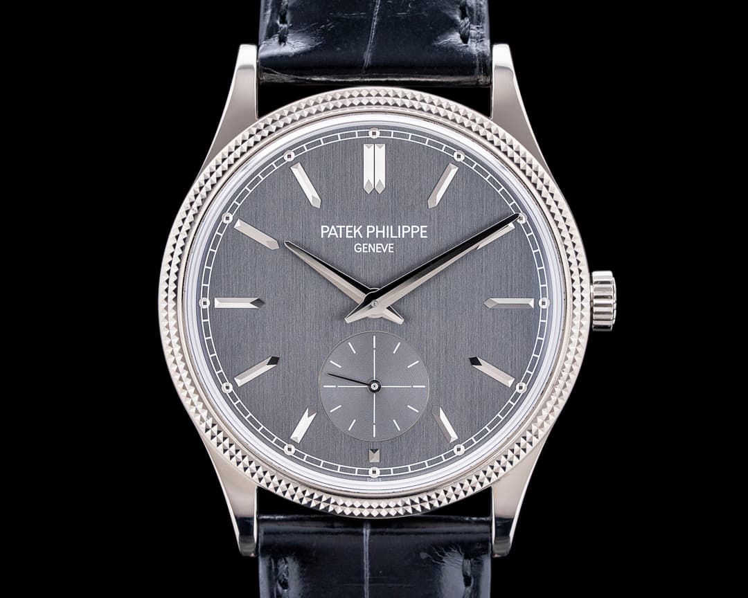 Patek Philippe 6119G Calatrava Clous de Paris 18K White Gold Gray Dial 2025