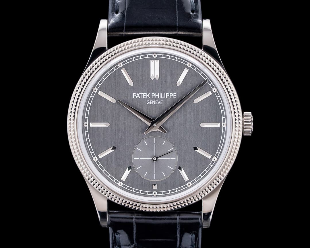 Patek Philippe 6119G Calatrava Clous de Paris 18K White Gold Gray Dial 2024
