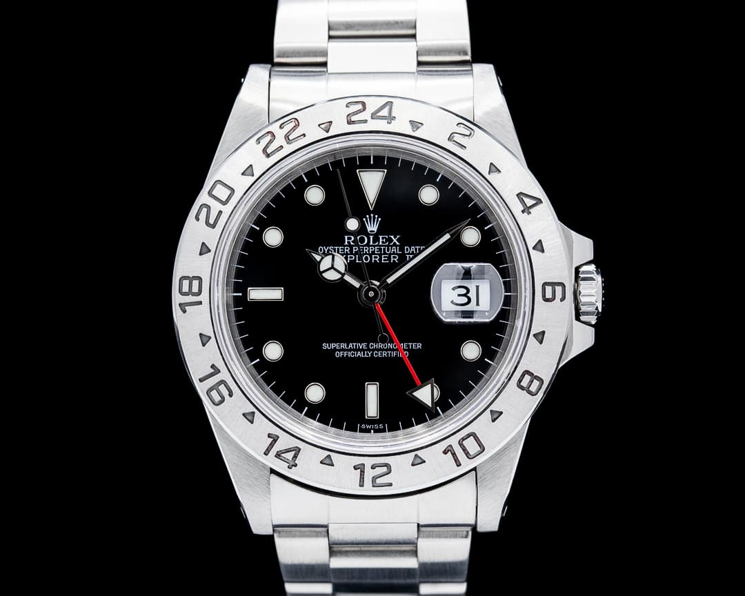 Rolex 16570 Explorer II SS Black Dial