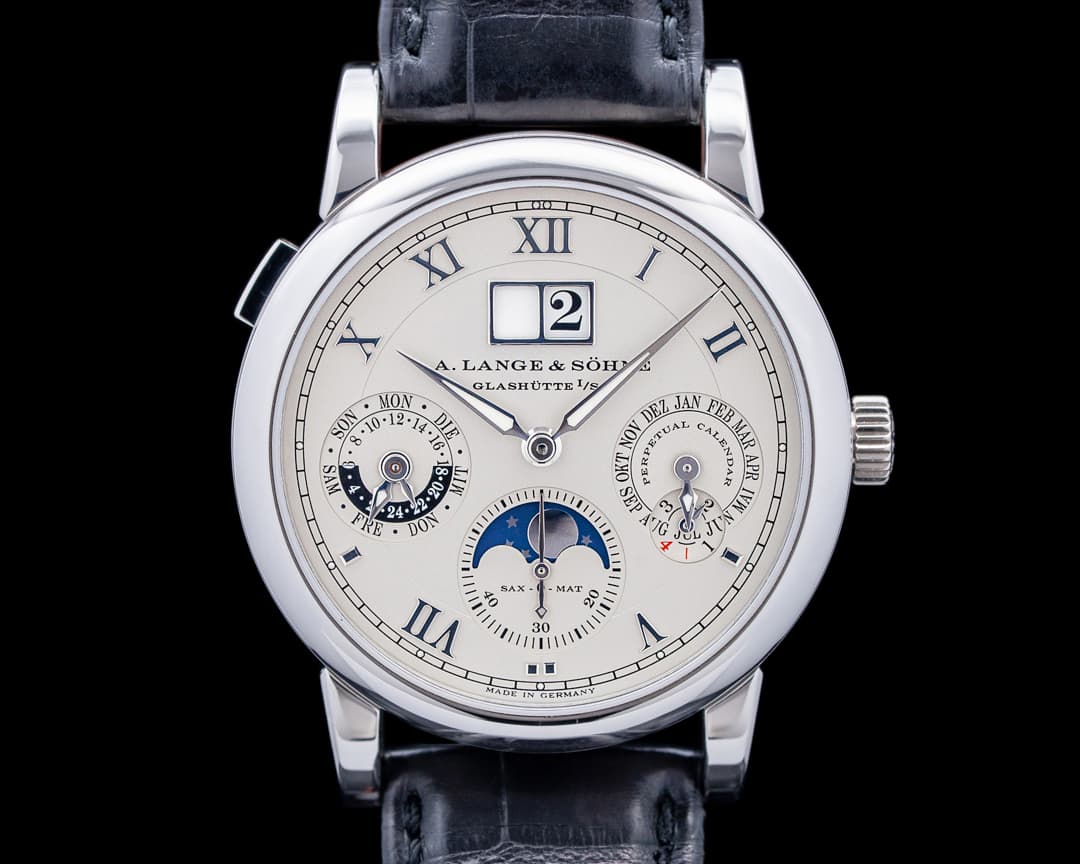 A. Lange & Söhne 310.025 Langematik Perpetual Platinum Silver Dial