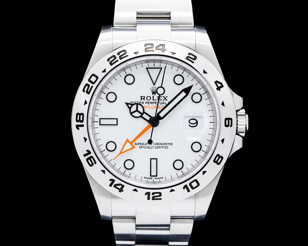 Rolex 216570 Explorer II Polar SS White Dial