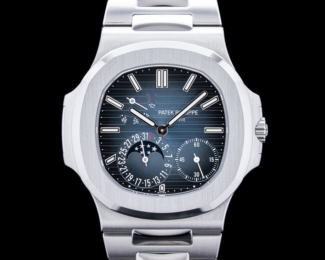 Patek Philippe 5712 Nautilus Jumbo SS Blue Dial