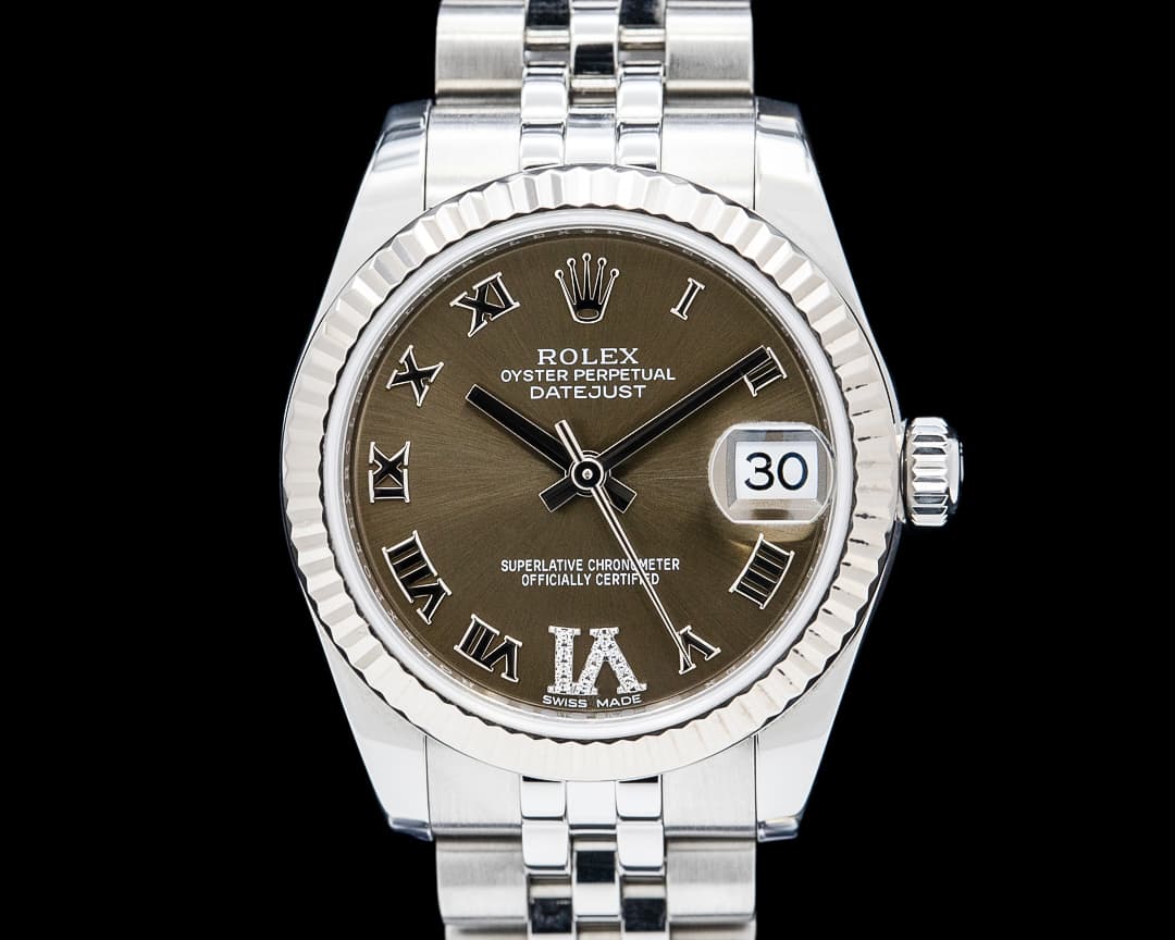 Rolex 178274 Datejust 31 Brown Roman Diamond Dial