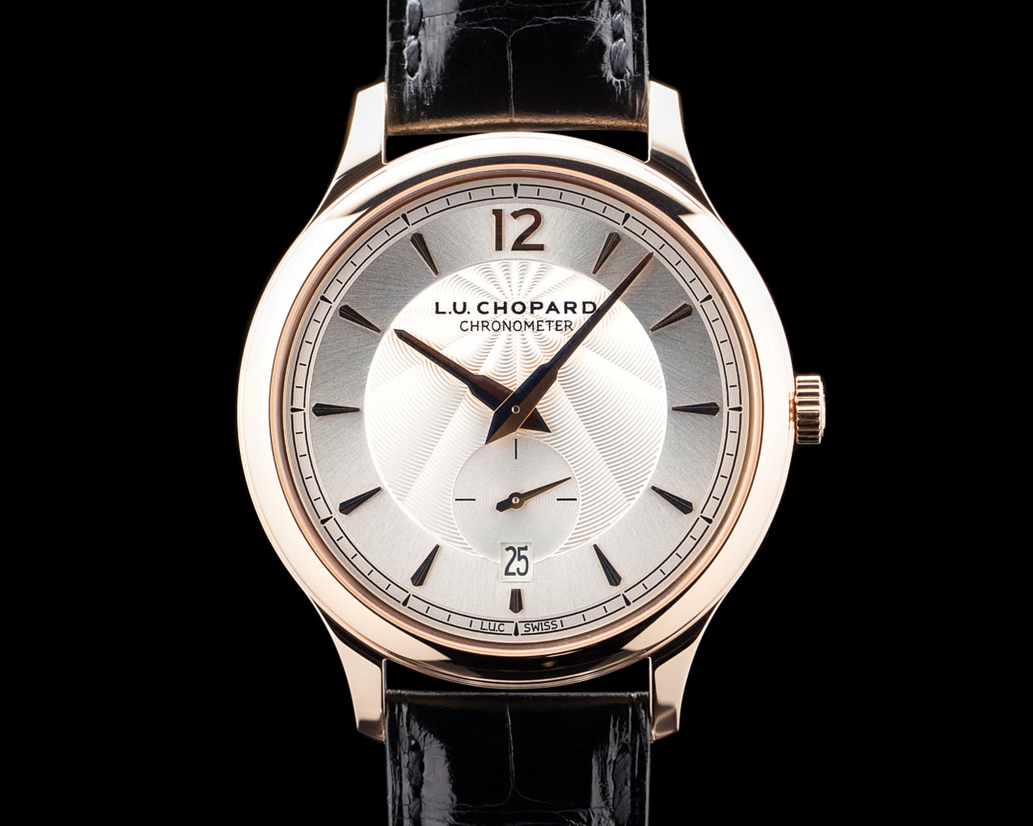 Chopard 161946-5001 L.U.C XPS 1860 18K Rose Gold Silver Dial LE
