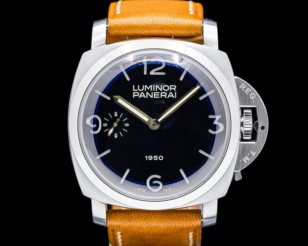 Panerai PAM00127 Luminor 1950 "Fiddy" 47MM SS Black Dial LIMITED