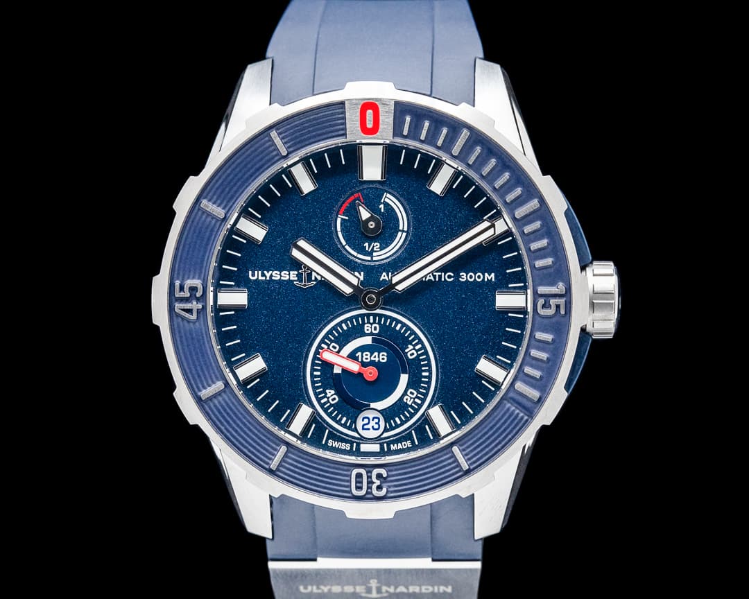 Ulysse Nardin 1183-170/93 Diver Chronometer Titanium Blue Dial