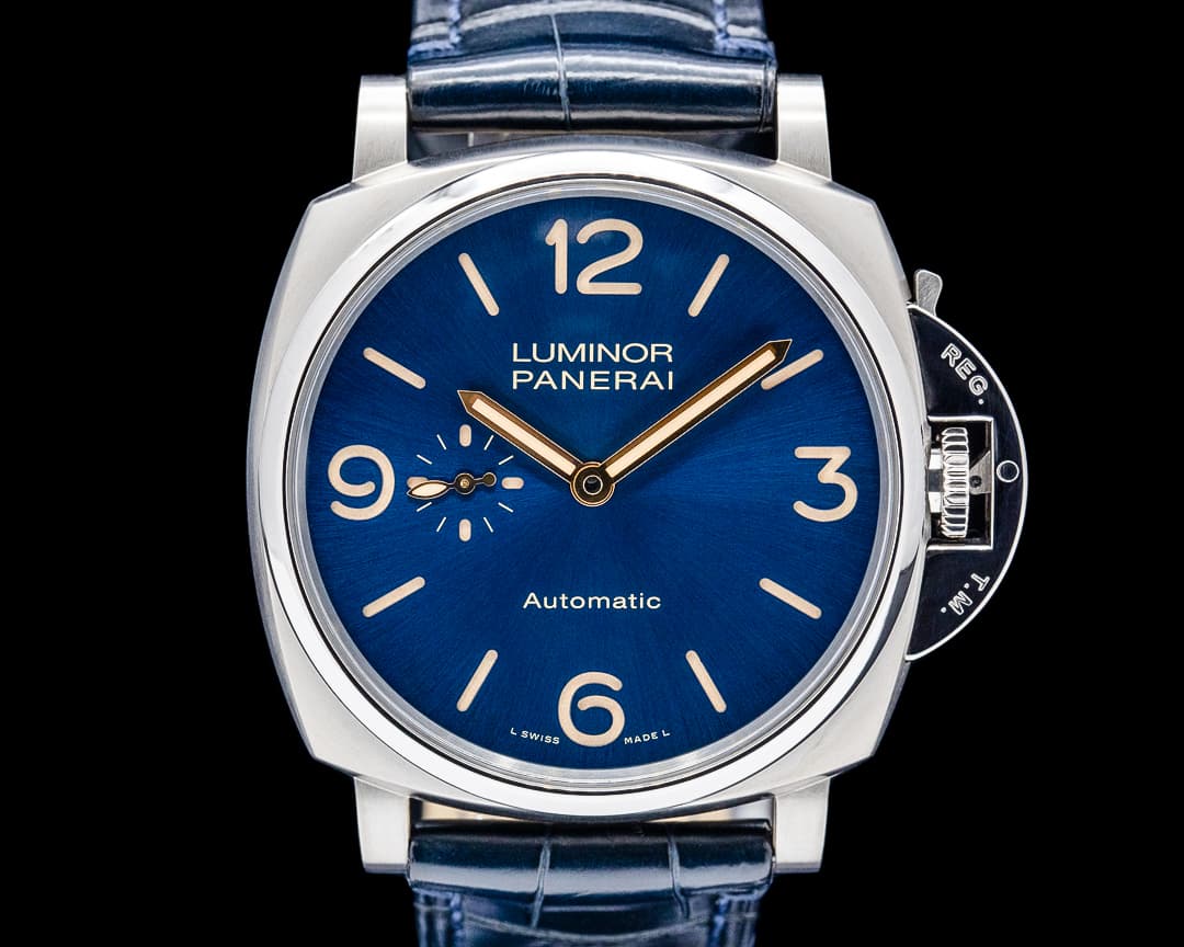 Panerai PAM00729 Luminor Due 45MM Titanium Blue Dial