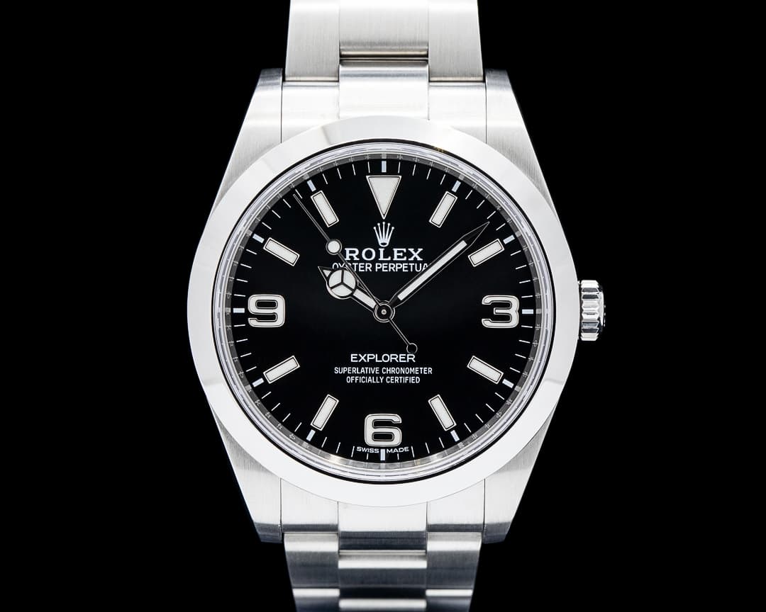 Rolex 214270 Explorer I SS Black Dial
