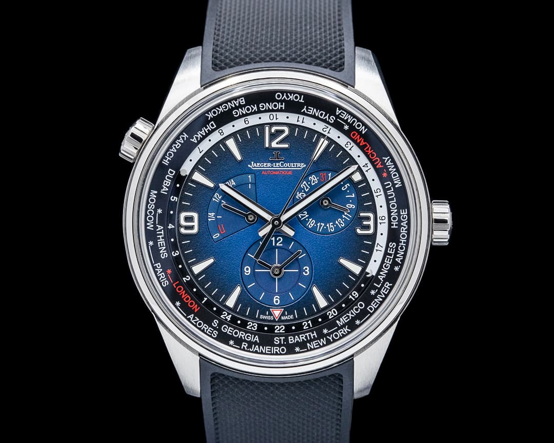 Jaeger LeCoultre Q904847J Polaris Geographic WT SS Blue Dial