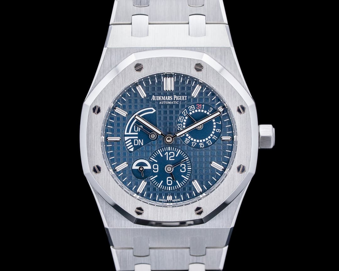 Audemars Piguet 26124ST Royal Oak Dual Time SS Blue Dial