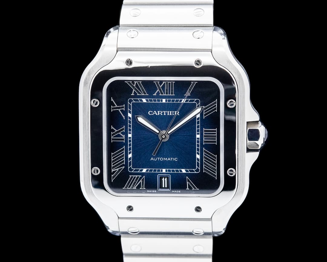 Cartier WSSA0071 Santos de Cartier SS Blue Dial 2024