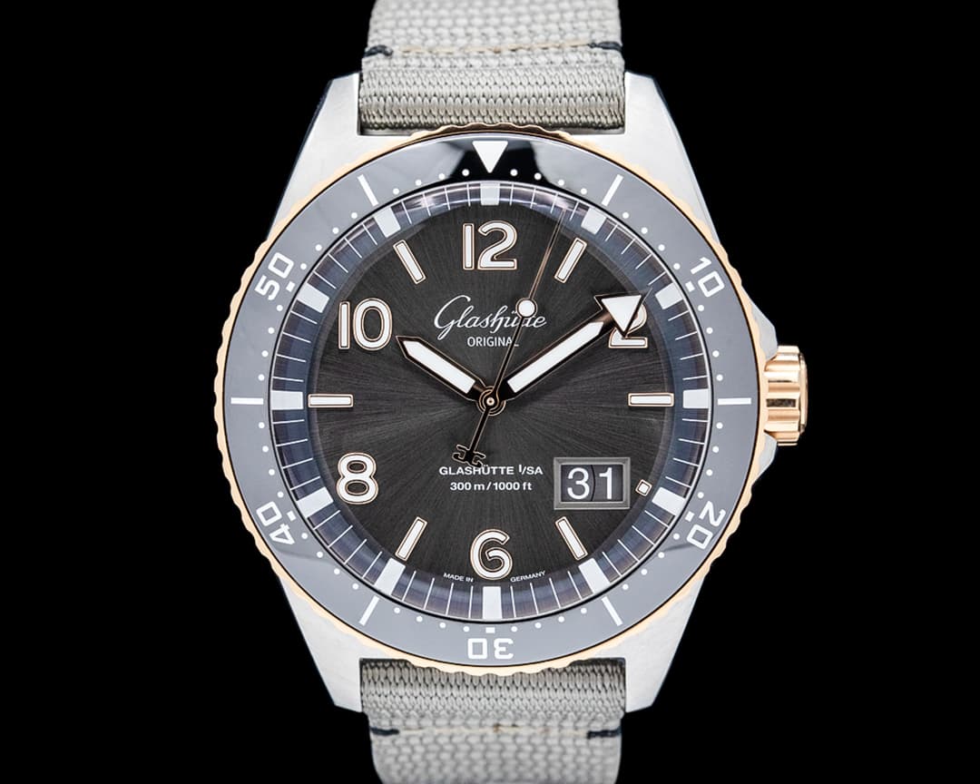 Glashütte Original SeaQ Panorama Date 18k Rose Gold / SS Gray Dial 2024