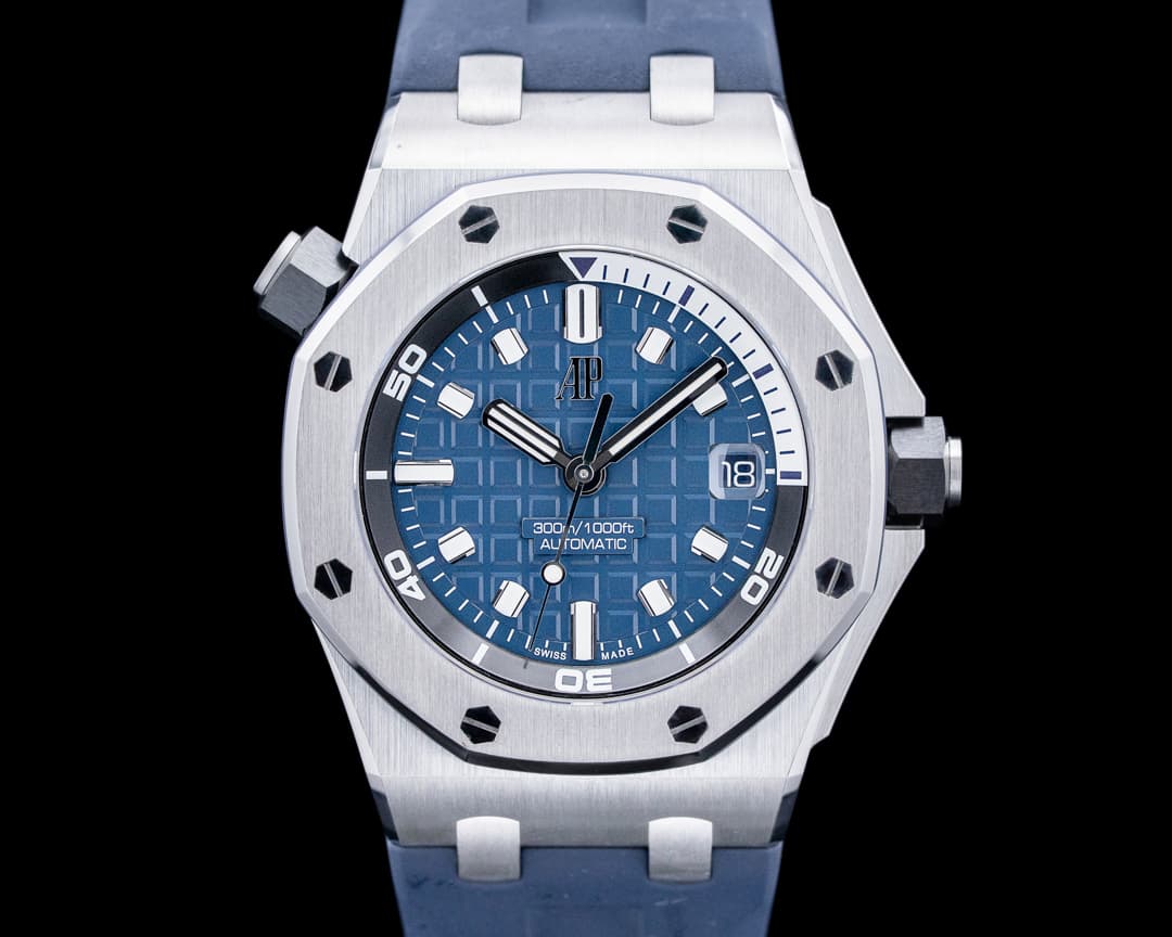 Audemars Piguet 15720ST Royal Oak Offshore Diver SS Blue Dial
