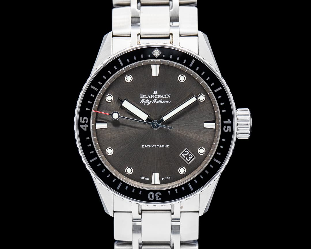 Blancpain Fifty Fathoms Bathyscaphe SS Gray Sunburst Dial